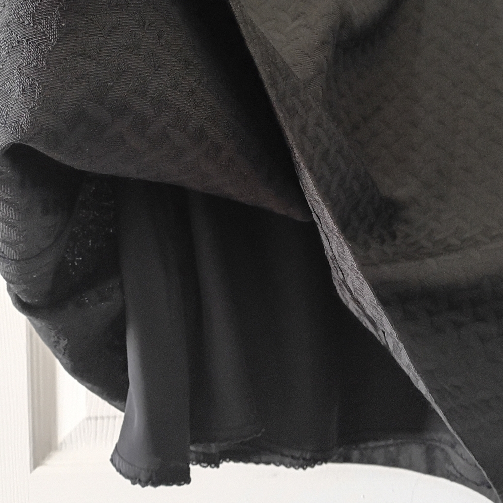 Anthropologie HD In Paris Black Textured Empress Dress with Pockets - Picture 8 of 14